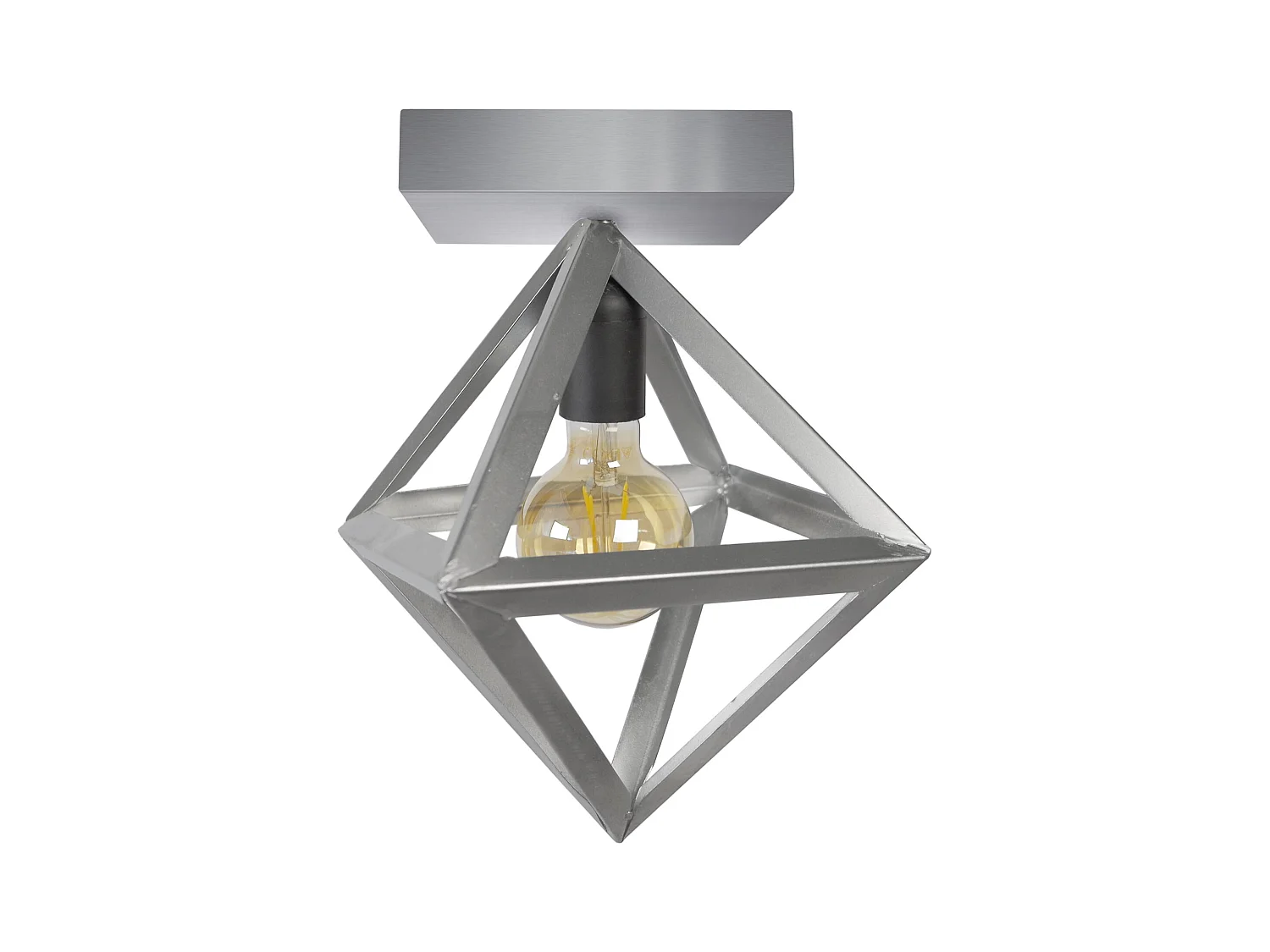 Plafón TOSEL ,metal ,Aluminio ,A37xD35xP35cm