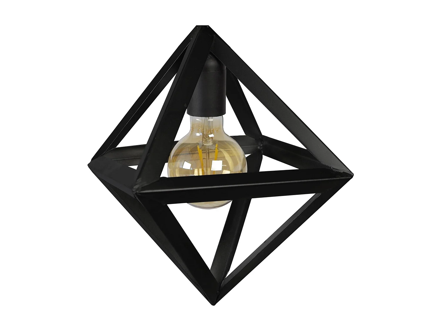 Plafón TOSEL ,metal,Negro ,A32xD30xP30cm