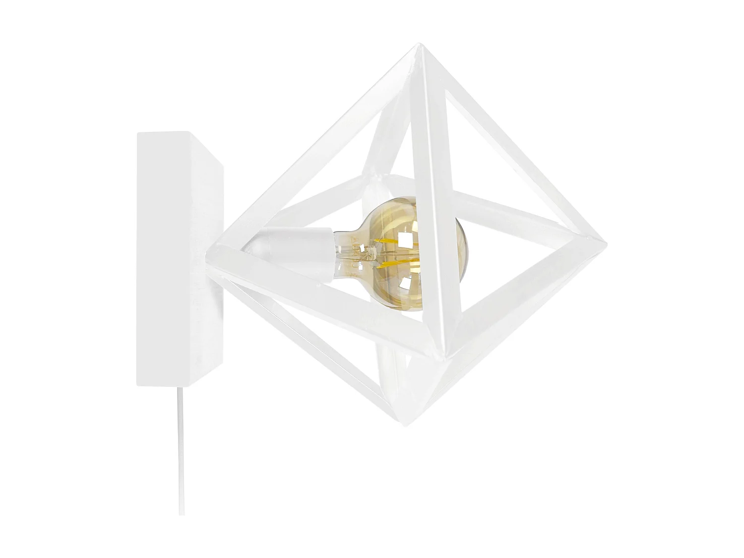 Aplique TOSEL ,metal,Blanco,A80xD24xP24cm