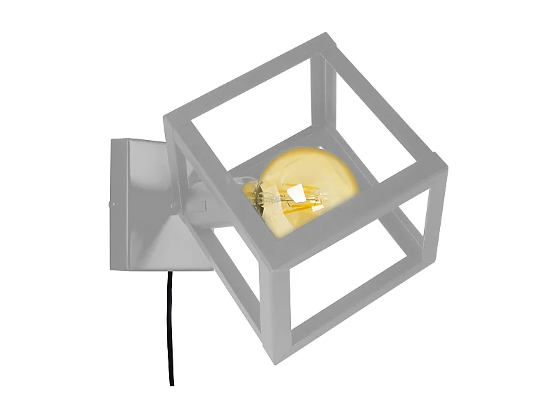 Aplique TOSEL ,metal,Aluminio ,A80xD24xP24cm