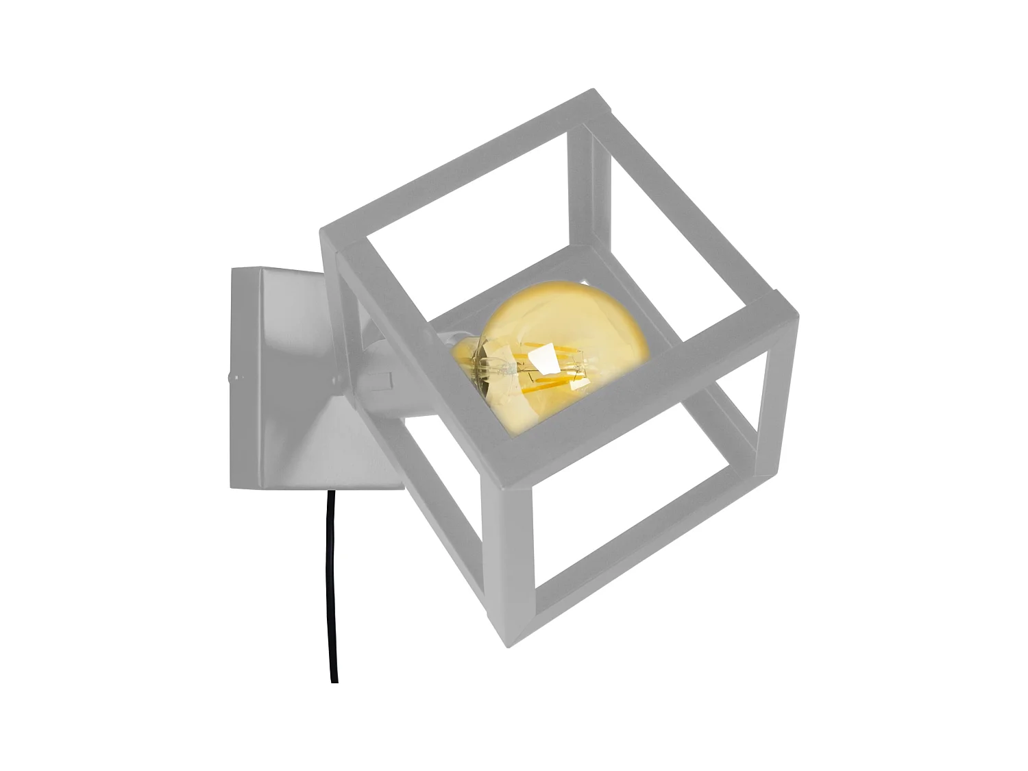 Aplique TOSEL ,metal,Aluminio ,A80xD24xP24cm