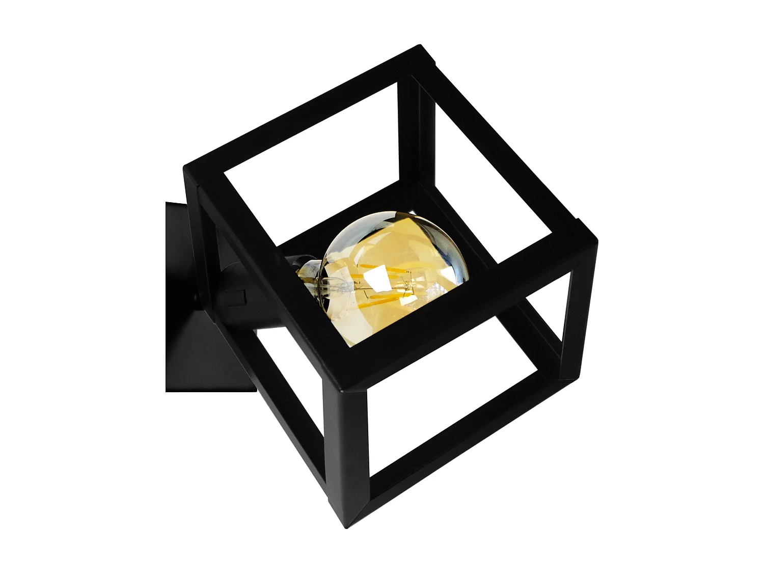 Aplique TOSEL ,metal,Negro ,A30xD27xP27cm