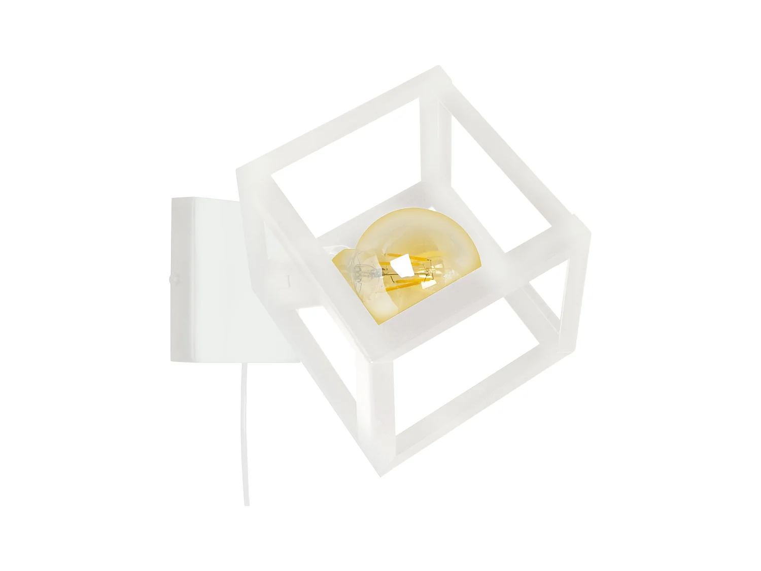 Aplique TOSEL ,metal,Blanco,A30xD27xP27cm