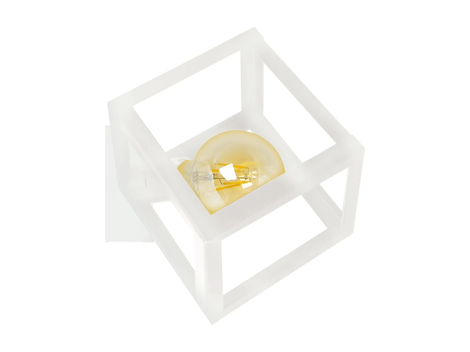 Aplique TOSEL ,metal,Blanco,A30xD27xP27cm