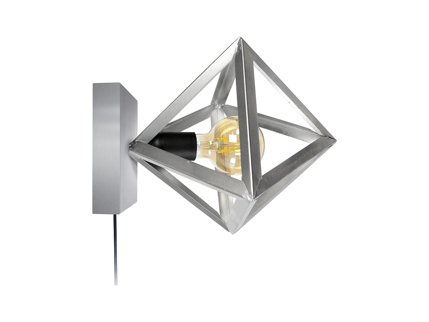 Aplique TOSEL ,metal ,Aluminio ,A40xD13xP40cm