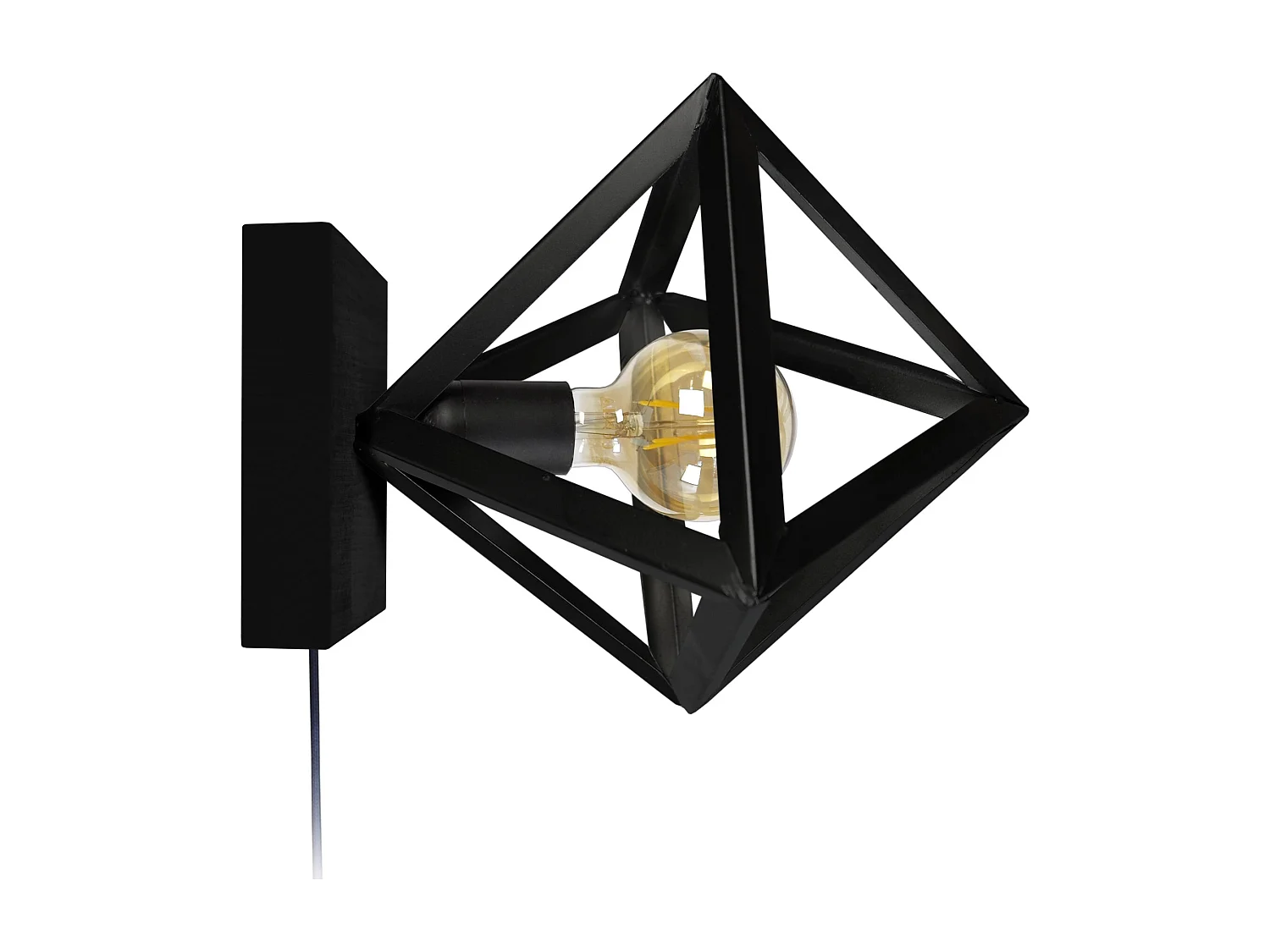 Applique TOSEL ,métal,Noir ,H80xD24xP24cm