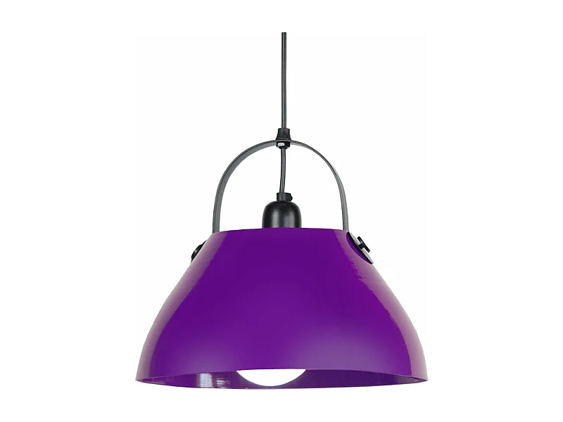 Suspension dôme métal  violet 86 cm.