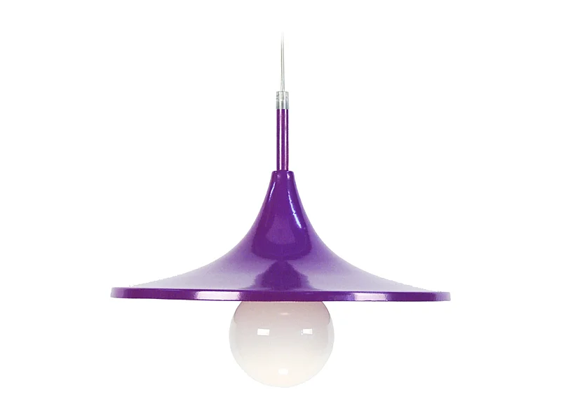 Suspensión  TOSEL ,metal,violeta ,A70xD 27x P 27cm