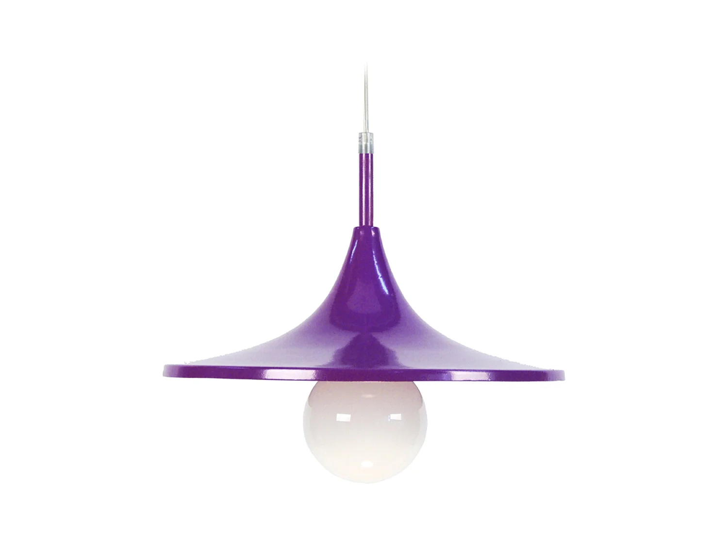 Suspensión  TOSEL ,metal,violeta ,A70xD 27x P 27cm