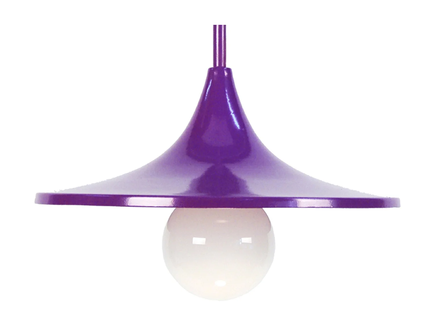 Suspensión  TOSEL ,metal,violeta ,A70xD 27x P 27cm