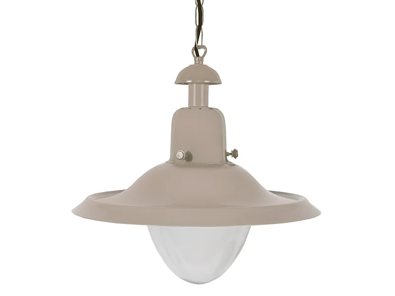 Suspensão TOSEL  MARINE B tecido conjunto laranja preto D38 x  H90  cm