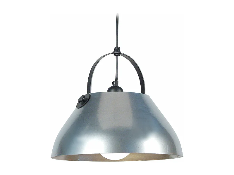 Suspension dôme métal  aluminium 86 cm.