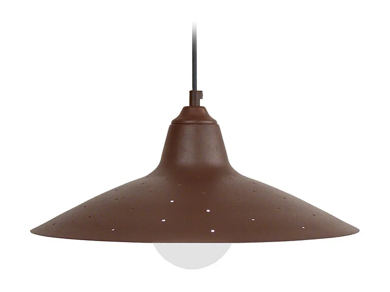 Suspension dôme métal  marron 77 cm.