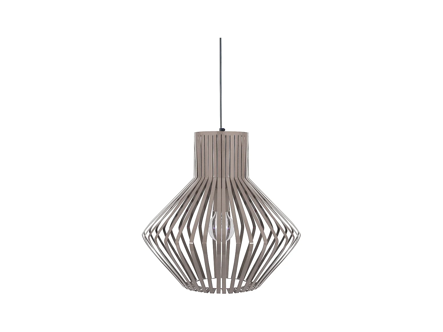 Suspensión  TOSEL ,metal,Gris ,A 90x D36xP36cm