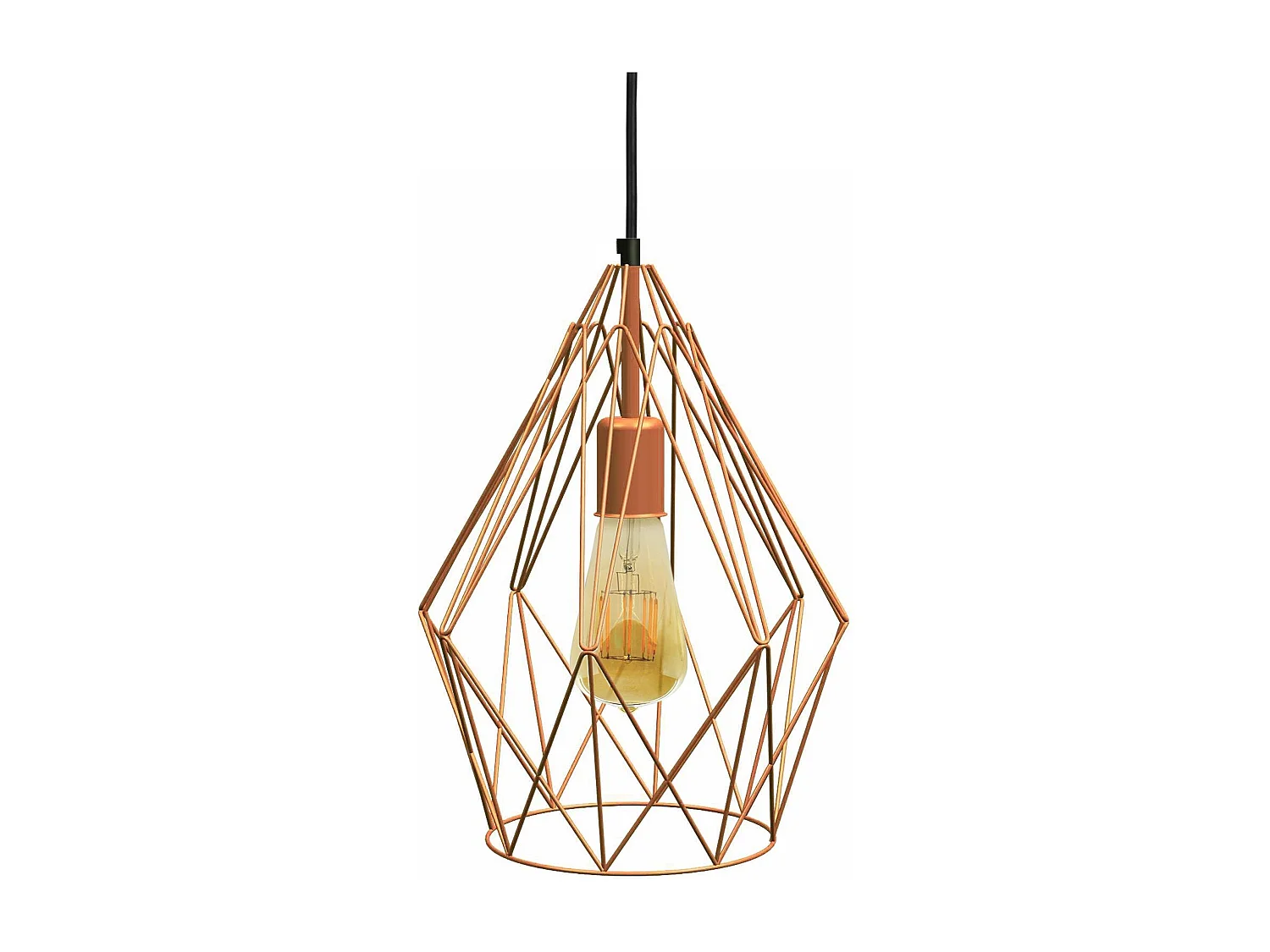 Suspension TOSEL ,métal,Cuivre ,H90xD35xP30cm