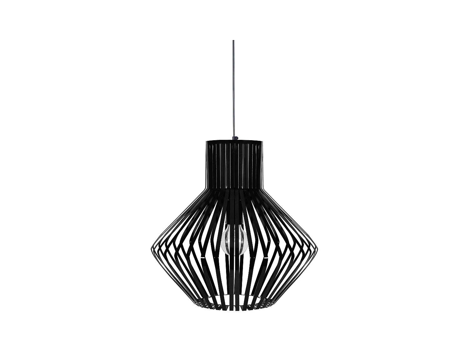 Suspensión  TOSEL ,metal,Negro ,A90xD 36xP36cm