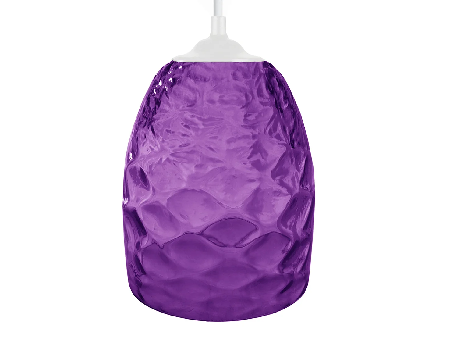 Lampadario a sospensione  metallo ,vetro oval  ATELLIER Viola   D'17cm