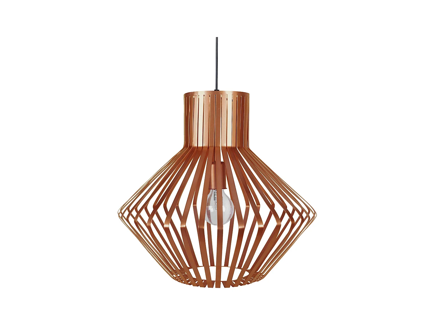 Suspensão TOSEL  LAM.ZERMATT cerâmica cônico cinza D14,5 x  H70  cm