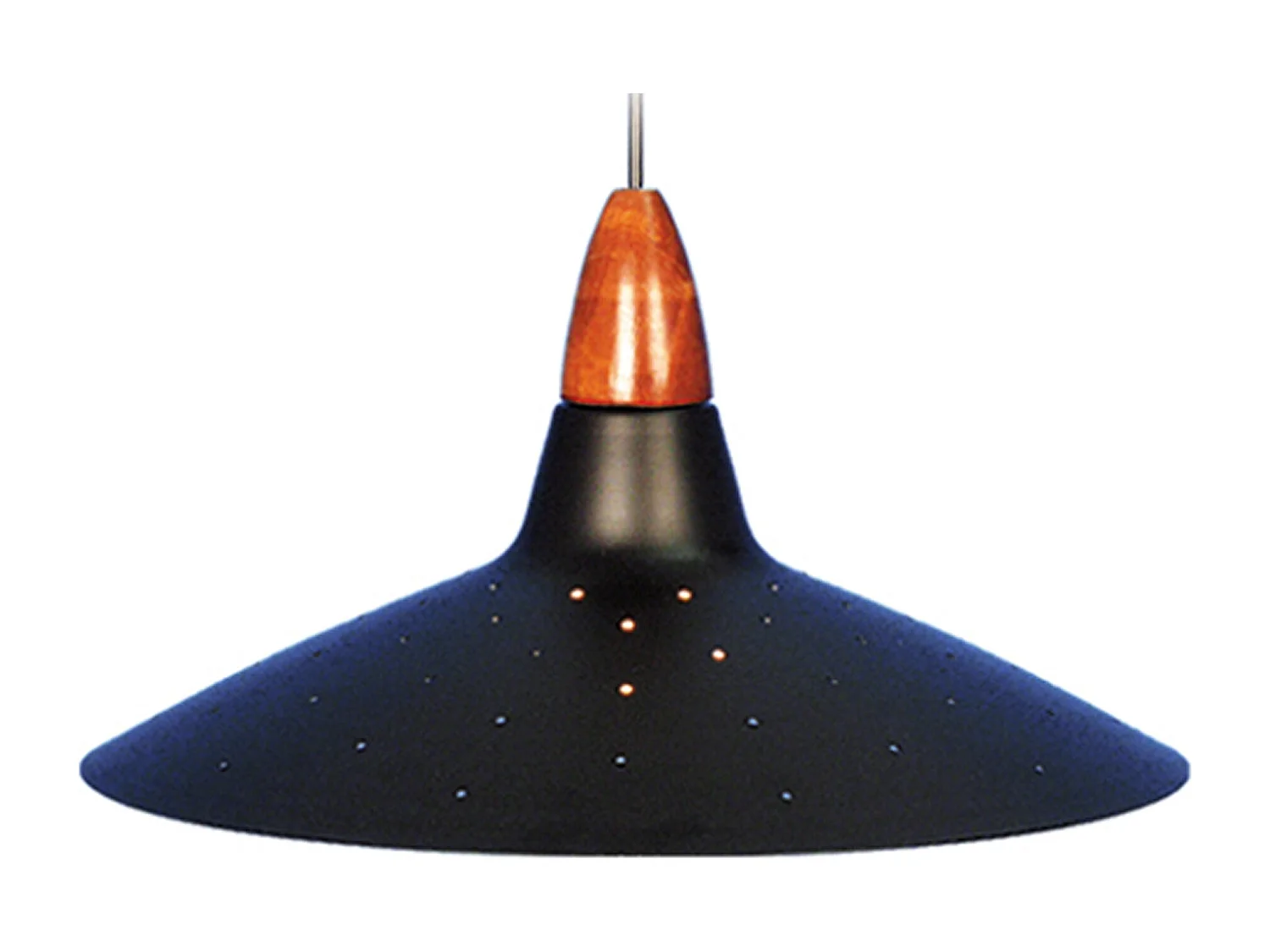 Suspension TOSEL ,métal,Noir ,H19xD38x P 38cm