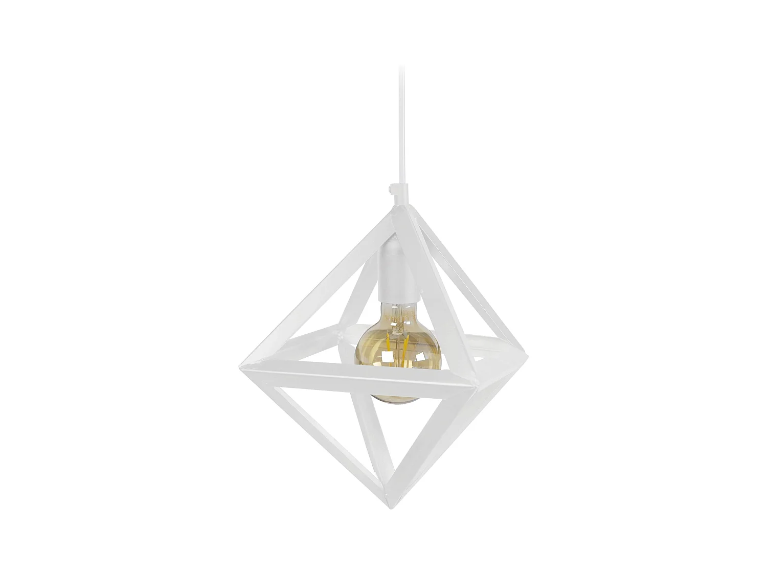 Suspension TOSEL ,métal,Blanc  ,H 84x D24xP24cm