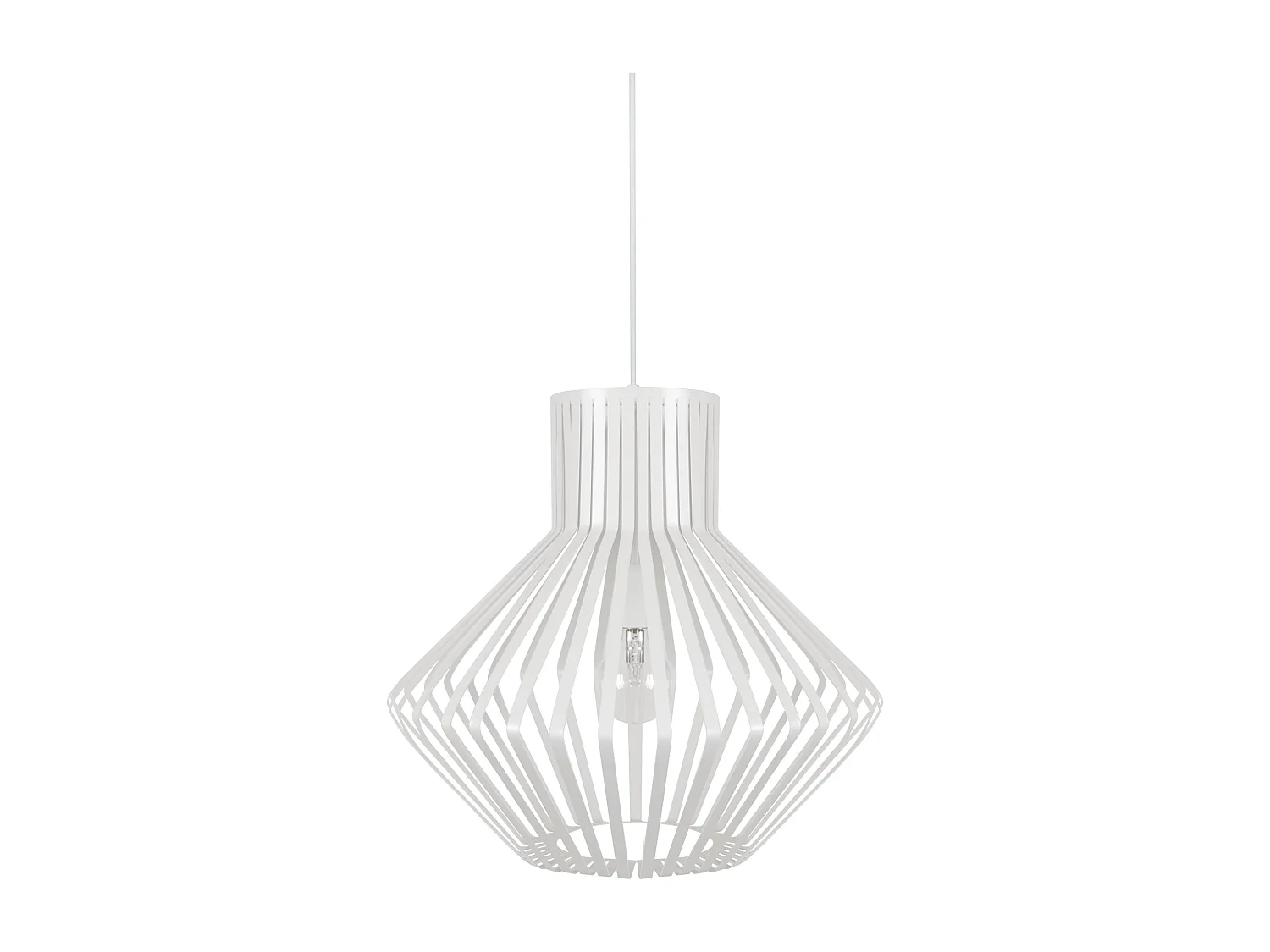 Suspensión  TOSEL ,metal,Blanco,A 90x D36xP36cm