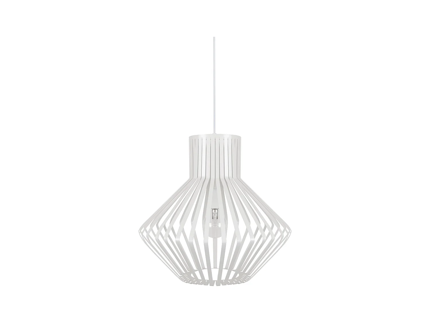 Suspension TOSEL ,métal,Blanc ,H 90x D36xP36cm