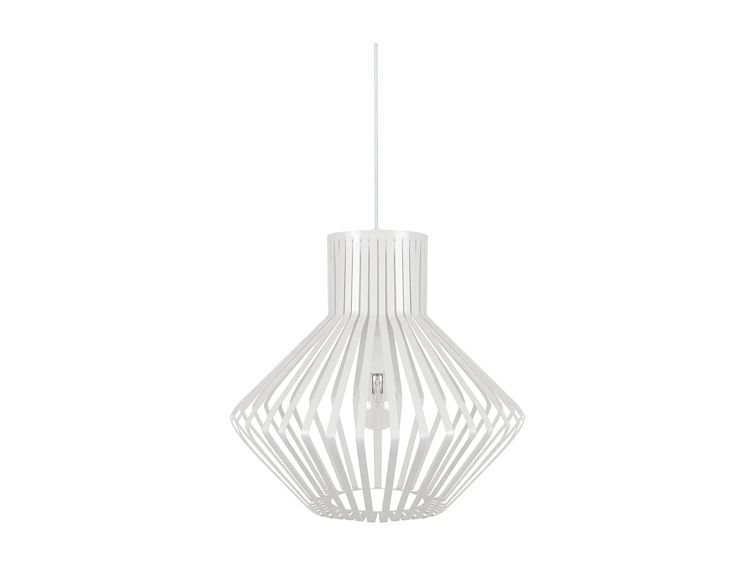 Suspension TOSEL ,métal,Blanc ,H 90x D36xP36cm