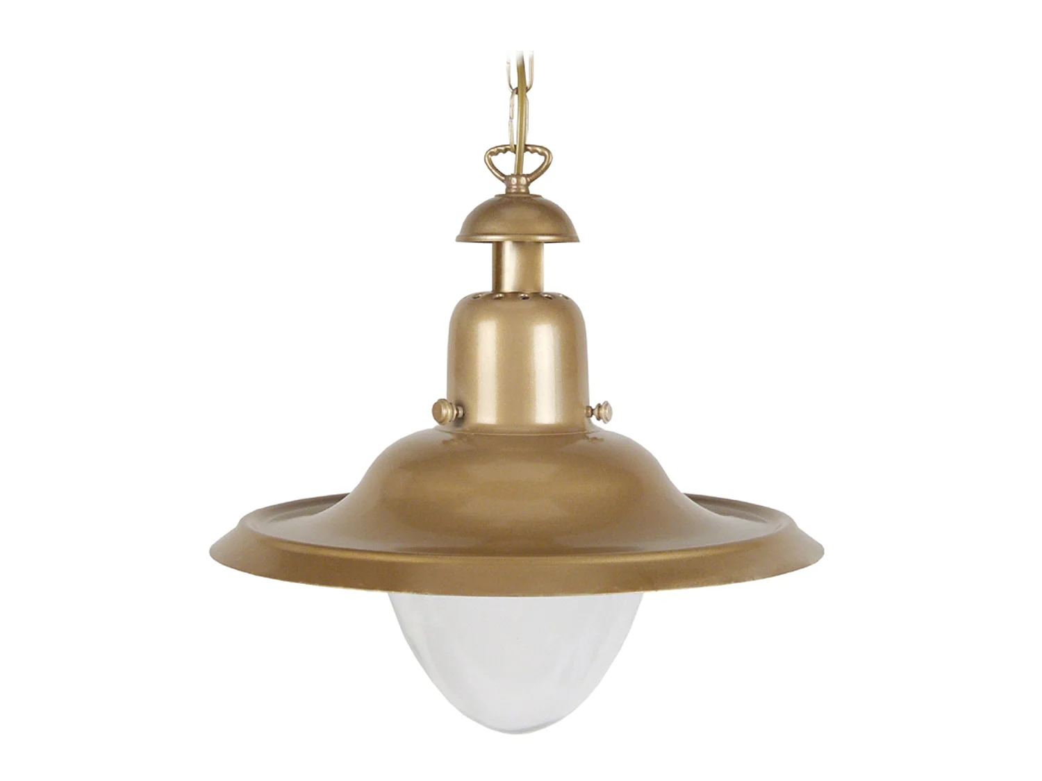 Suspensão TOSEL  MARINE B vidro cônico cetim D40 x  H77  cm