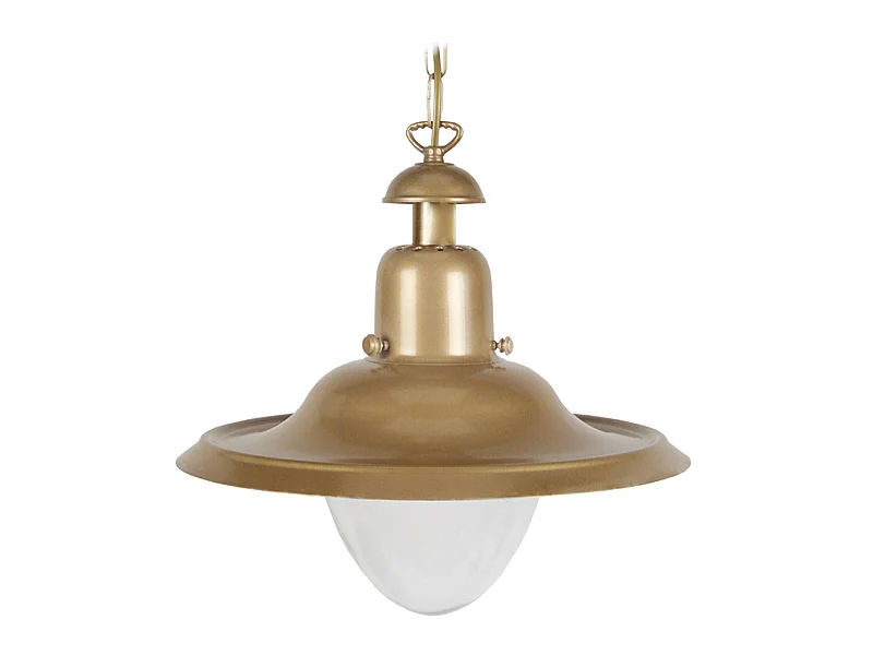 Suspensão TOSEL  MARINE B vidro cônico cetim D40 x  H77  cm