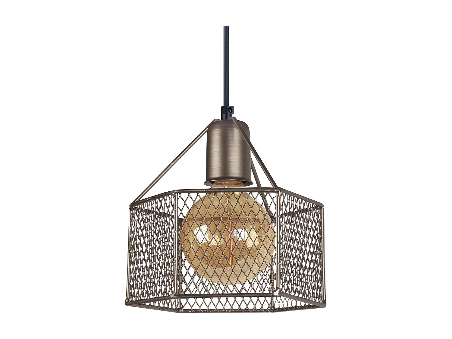 Suspension TOSEL ,métal,anthracite,H77xD20xP20cm