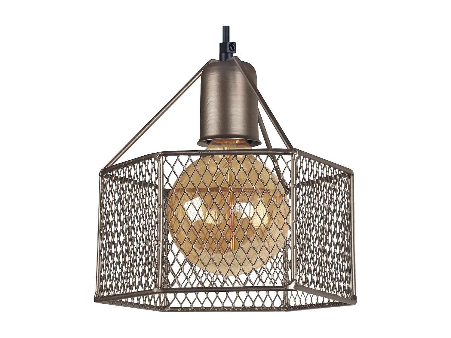 Suspension TOSEL ,métal,anthracite,H77xD20xP20cm