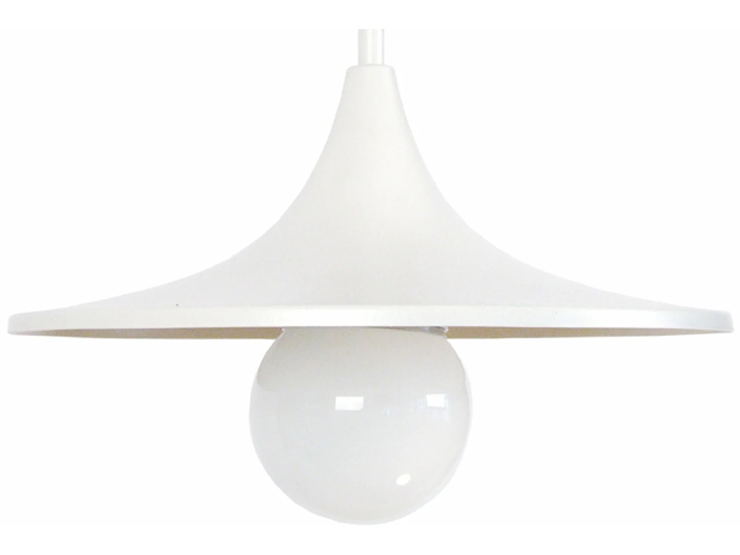 Lampadario a sospensione metallo minareto  SUÈDOIS bianco  D'27cm
