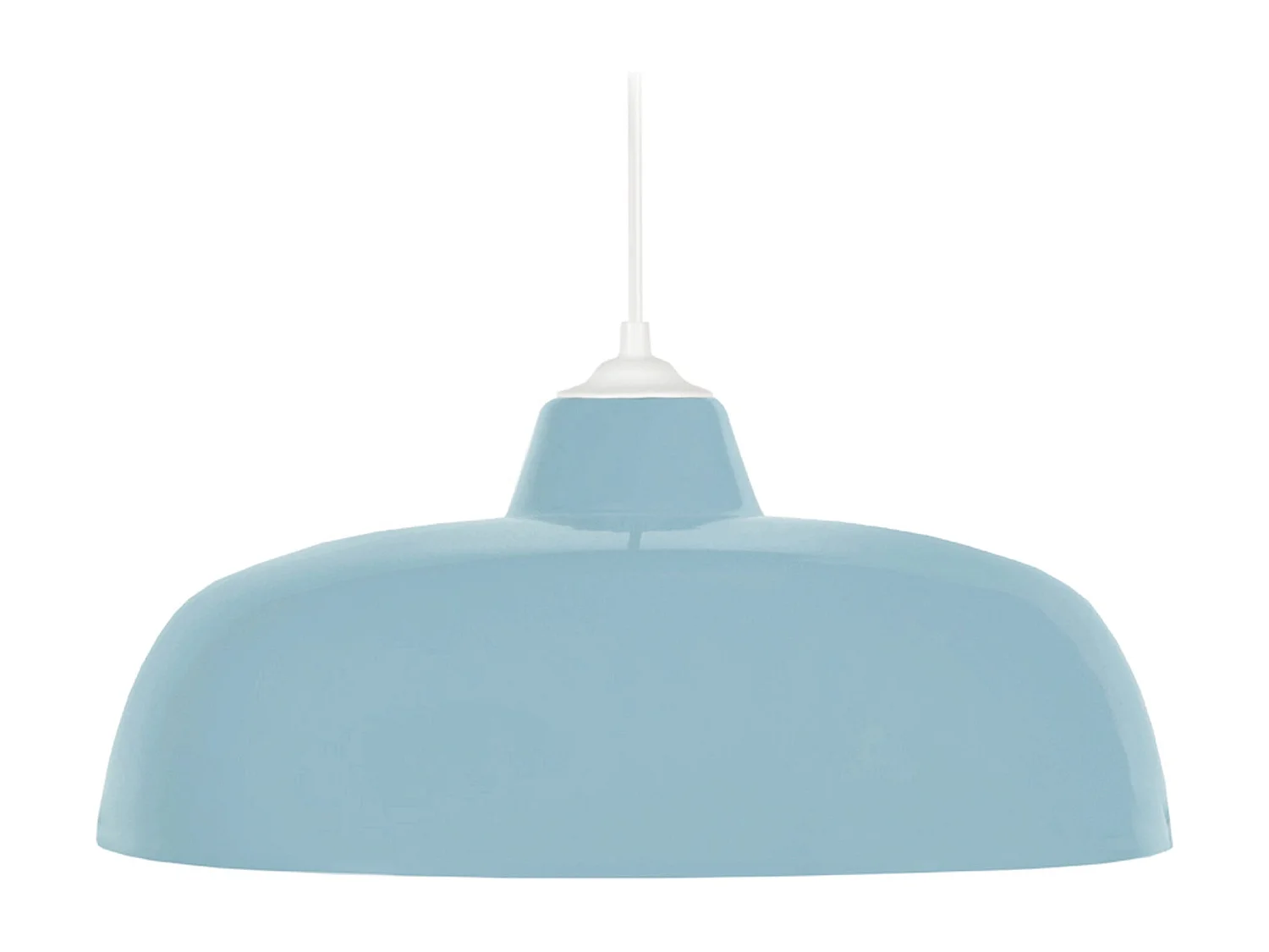 Suspensão TOSEL  TROG B metal cúpula azul acinzentado D32 x  H75  cm