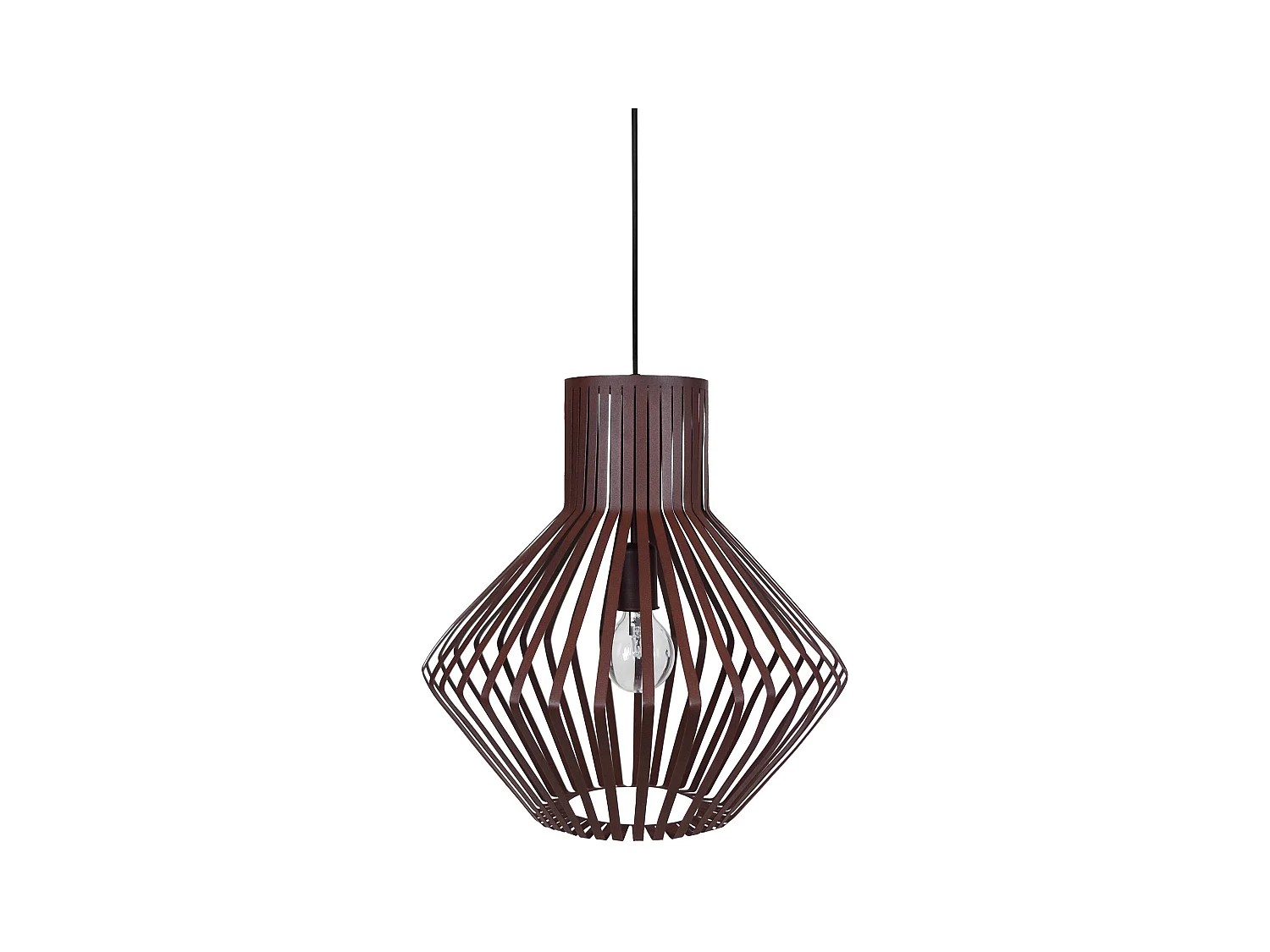 Suspensión  TOSEL ,metal,Marrón, A 96xD40x P 40cm