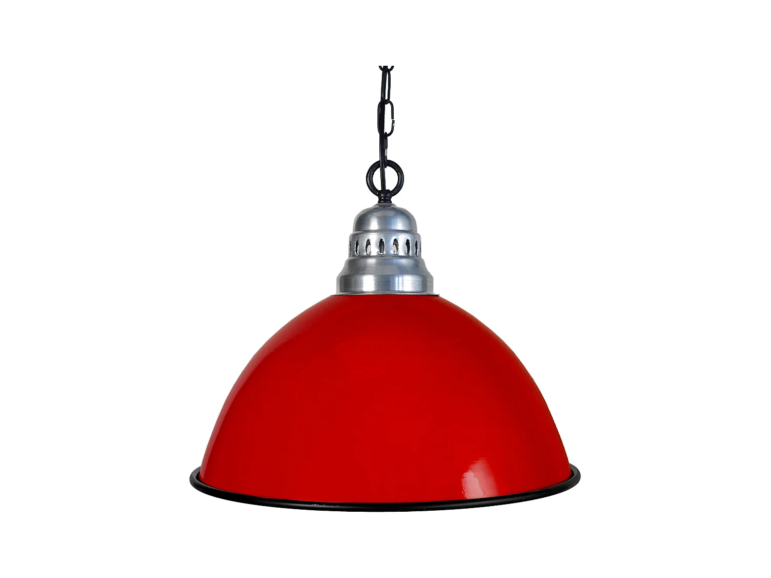 Suspension TOSEL ,métal,Rouge ,H90xD44xP44 cm