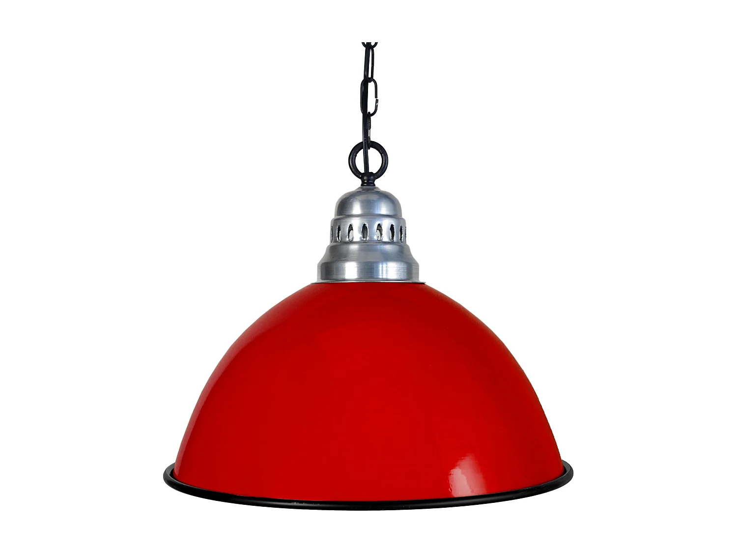 Suspension TOSEL ,métal,Rouge ,H90xD44xP44 cm