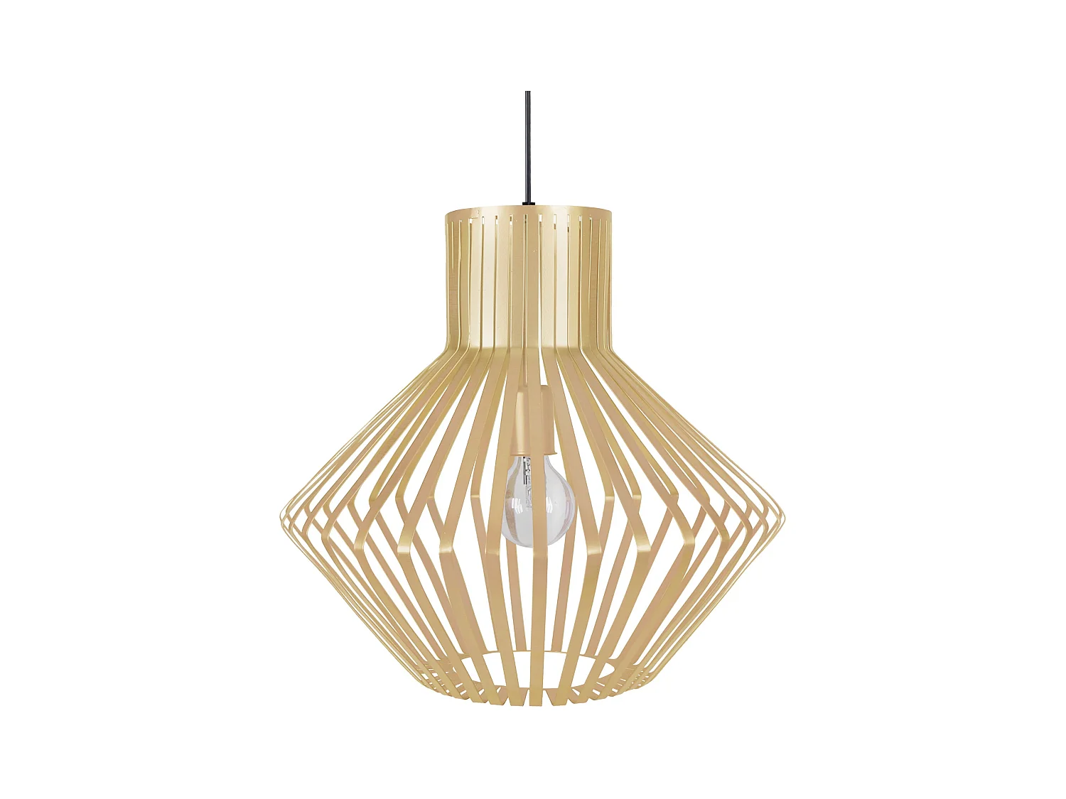 Suspensão TOSEL  LAM.ZERMATT cerâmica cônico castanho D14,5 x  H70  cm