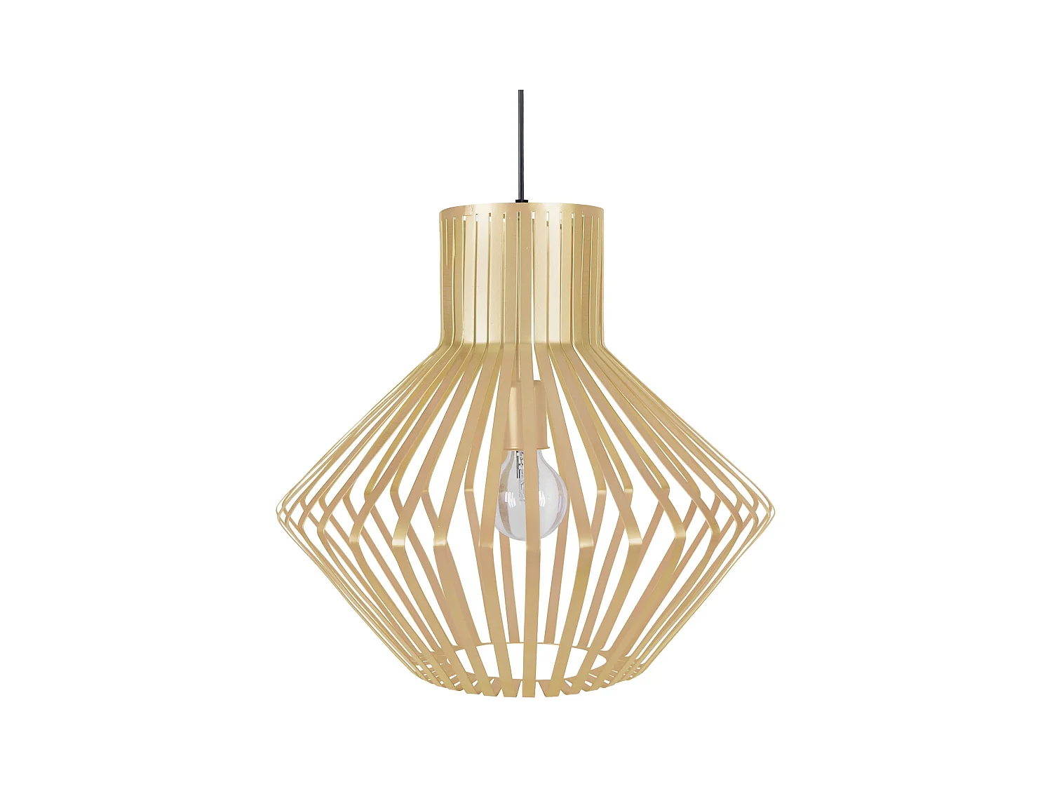 Suspension TOSEL ,métal,Doré ,H 90xD 36x P 36cm