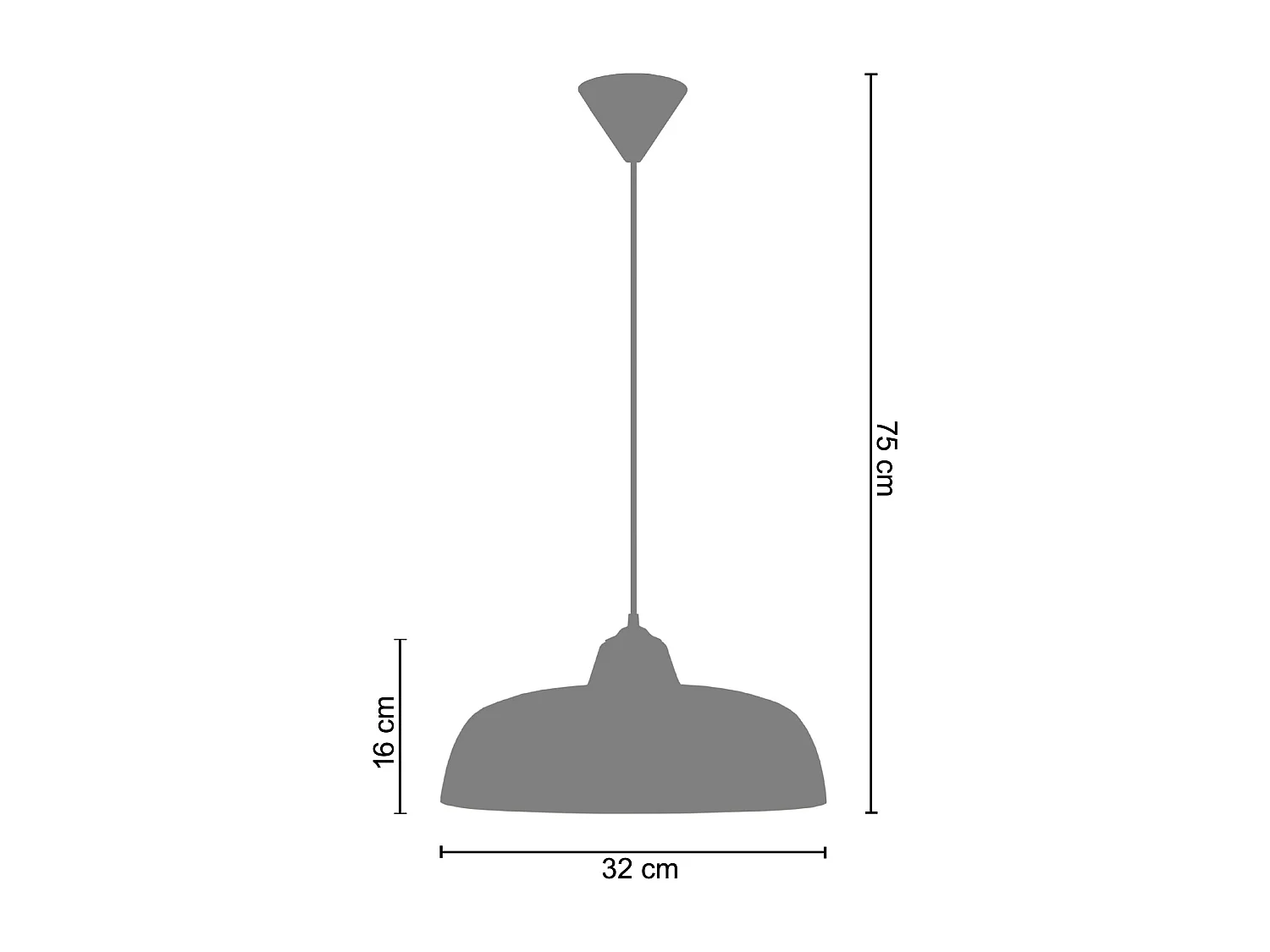 Suspension TOSEL ,métal,Bleu,H75xD 32xP32cm