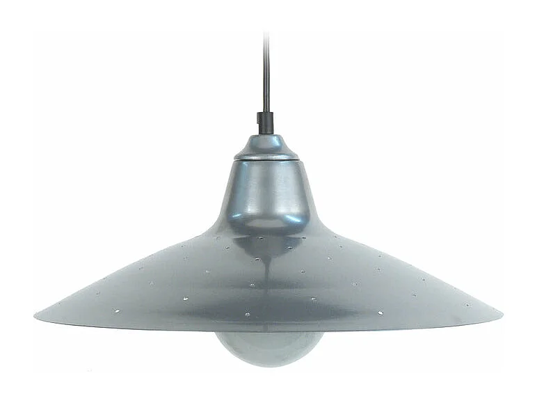 Suspension dôme métal  aluminium 77 cm.