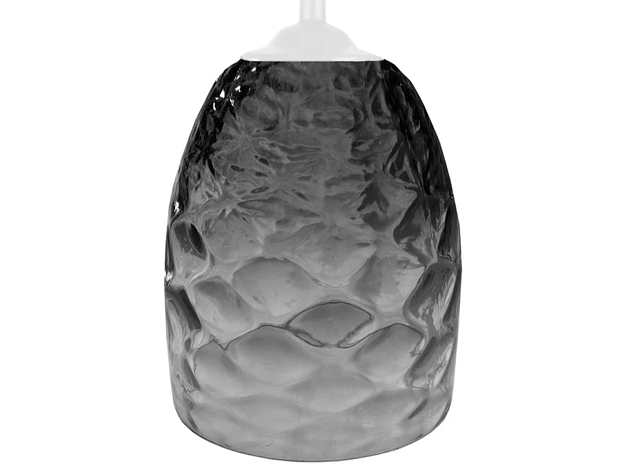 Lampadario a sospensione  metallo ,vetro oval  ATELLIER ahumado D'17cm
