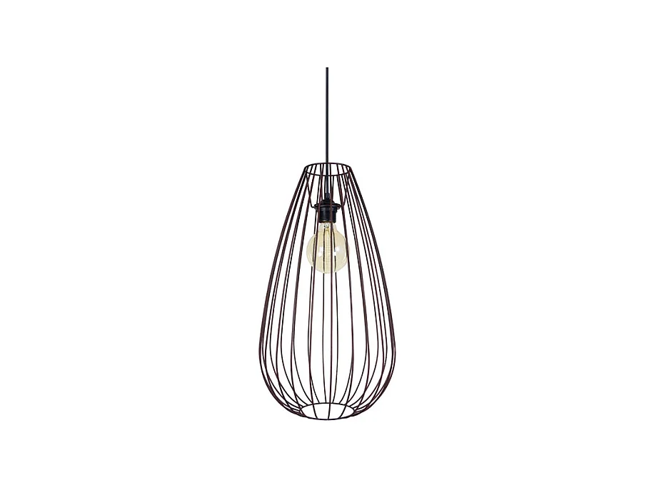 Suspension TOSEL ,métal,Marron,H112xD29,5xP 29,5cm