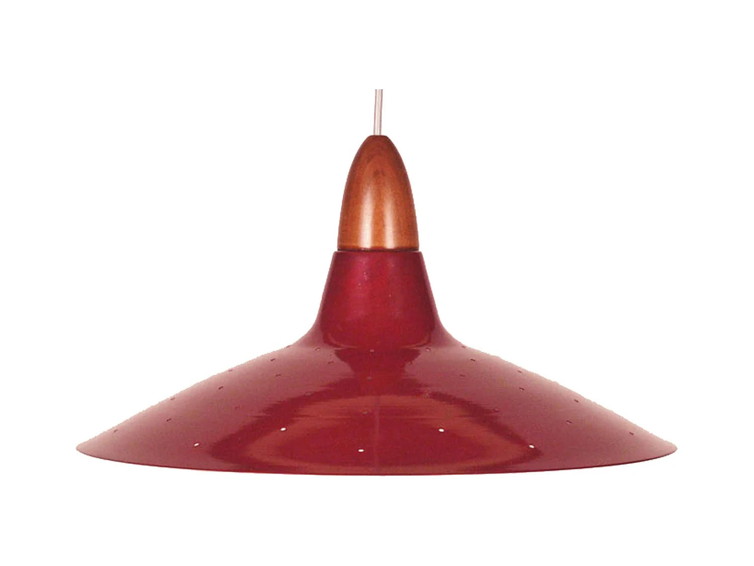 Suspensión  TOSEL ,metal,Rojo,A70xD29xP29cm