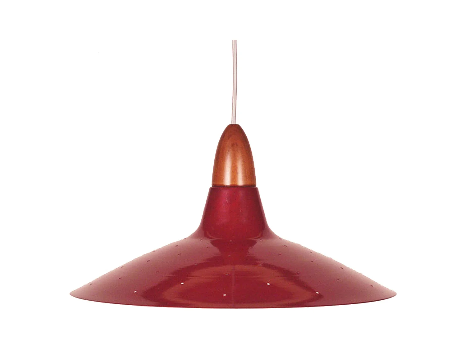 Suspension TOSEL ,métal,Rouge ,H19xD38xP38cm
