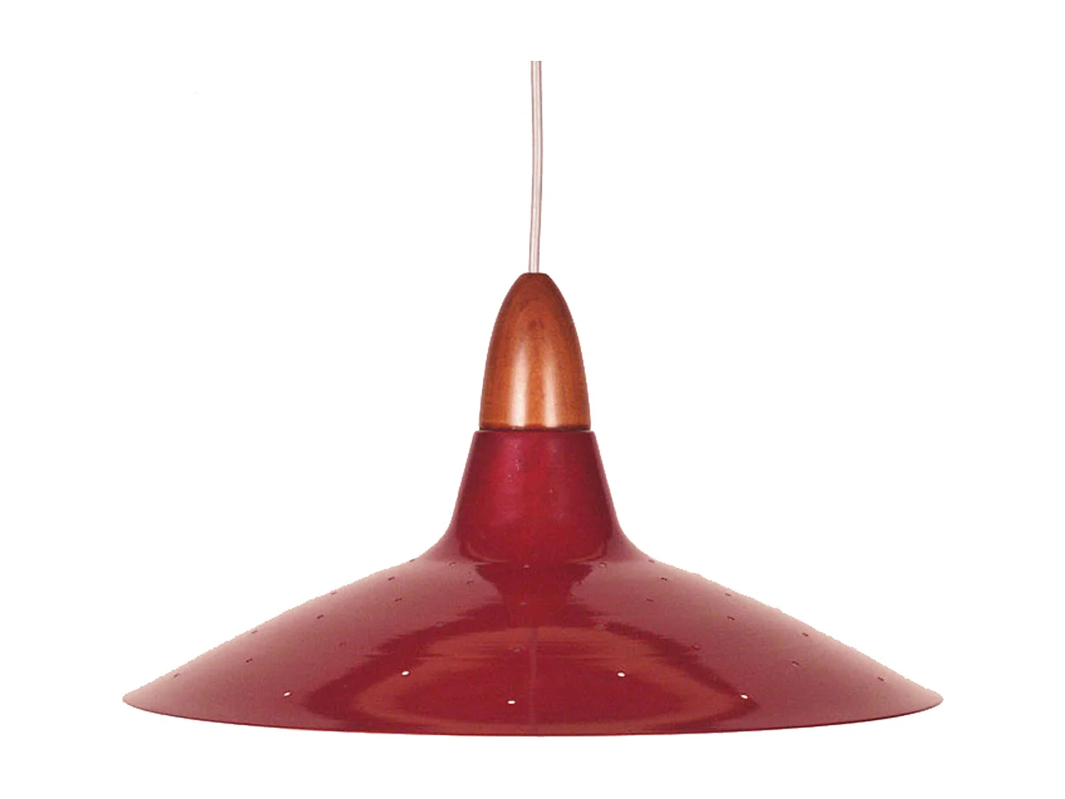 Suspension TOSEL ,métal,Rouge ,H19xD38xP38cm