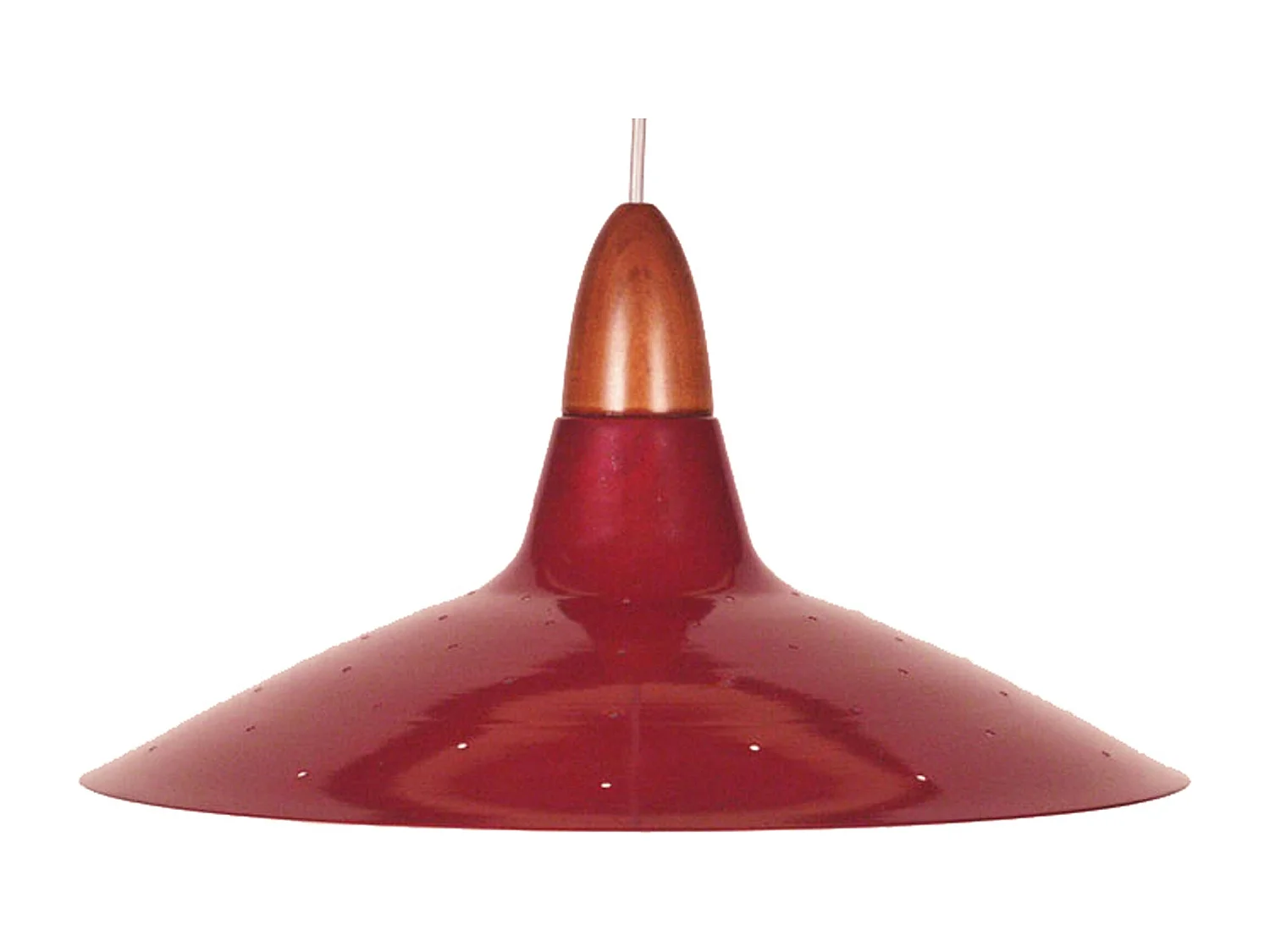 Suspension TOSEL ,métal,Rouge ,H19xD38xP38cm