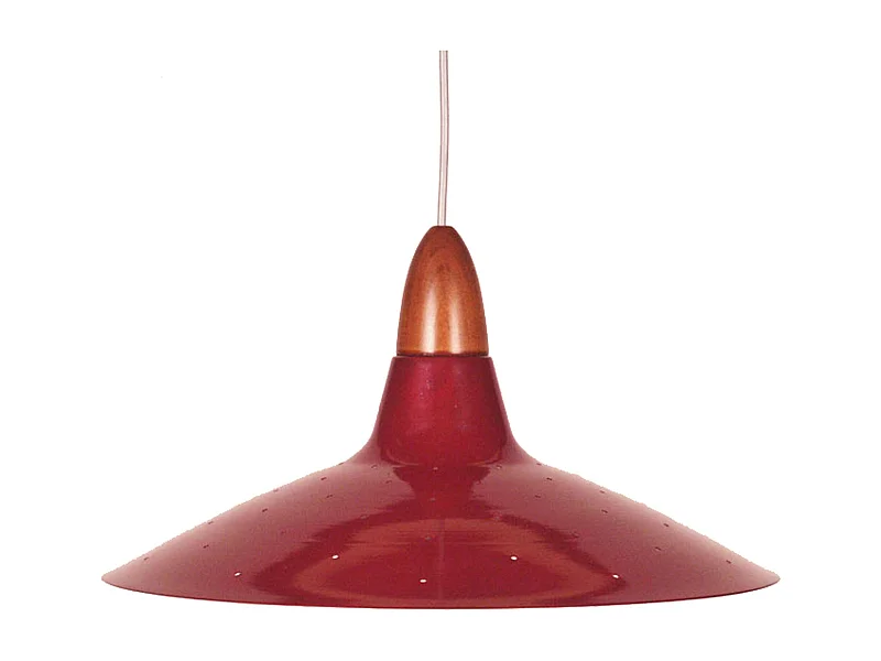 Suspension TOSEL ,métal,Rouge ,H19xD38xP38cm