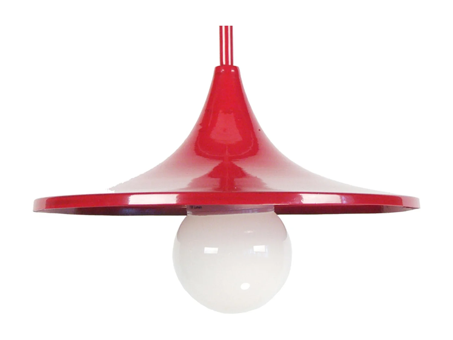 Suspension TOSEL ,métal,Rouge ,H70xD 27xP27cm