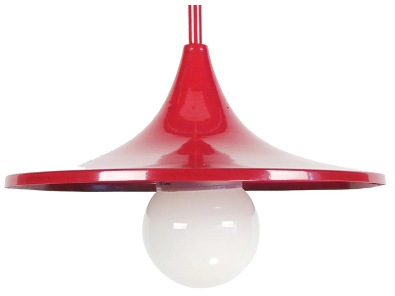 Lampadario a sospensione metallo  minareto  SUÈDOIS rosso  D'27cm