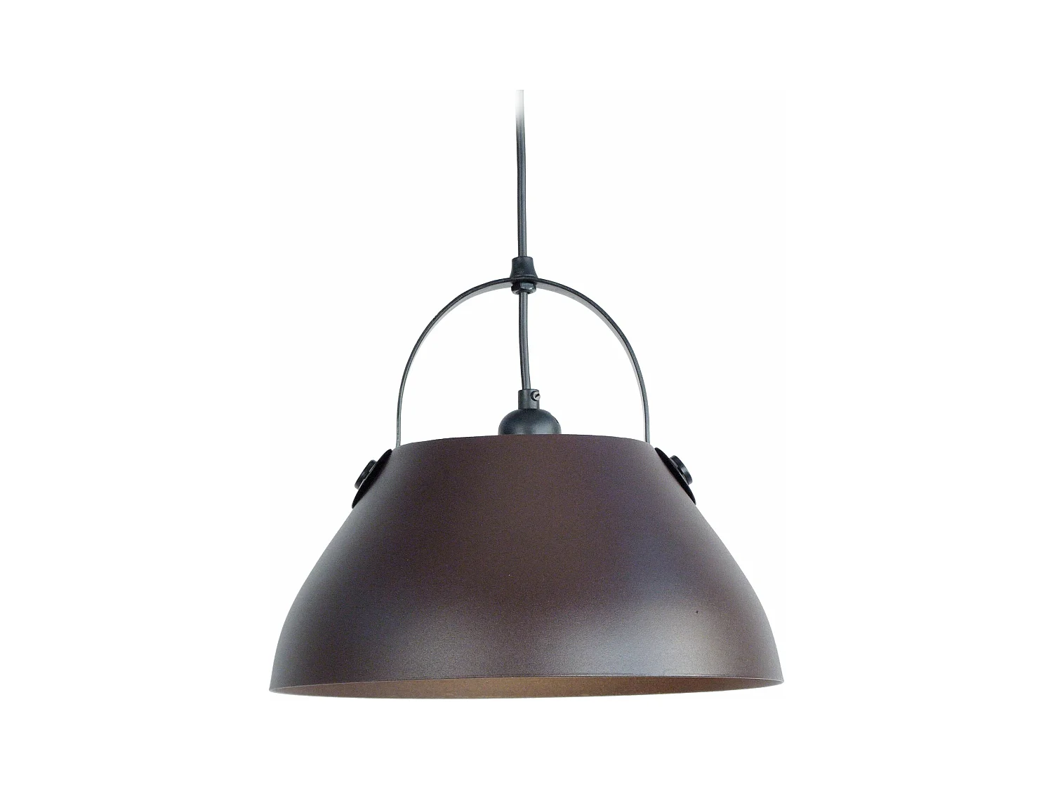 Suspension dôme métal  marron 86 cm.
